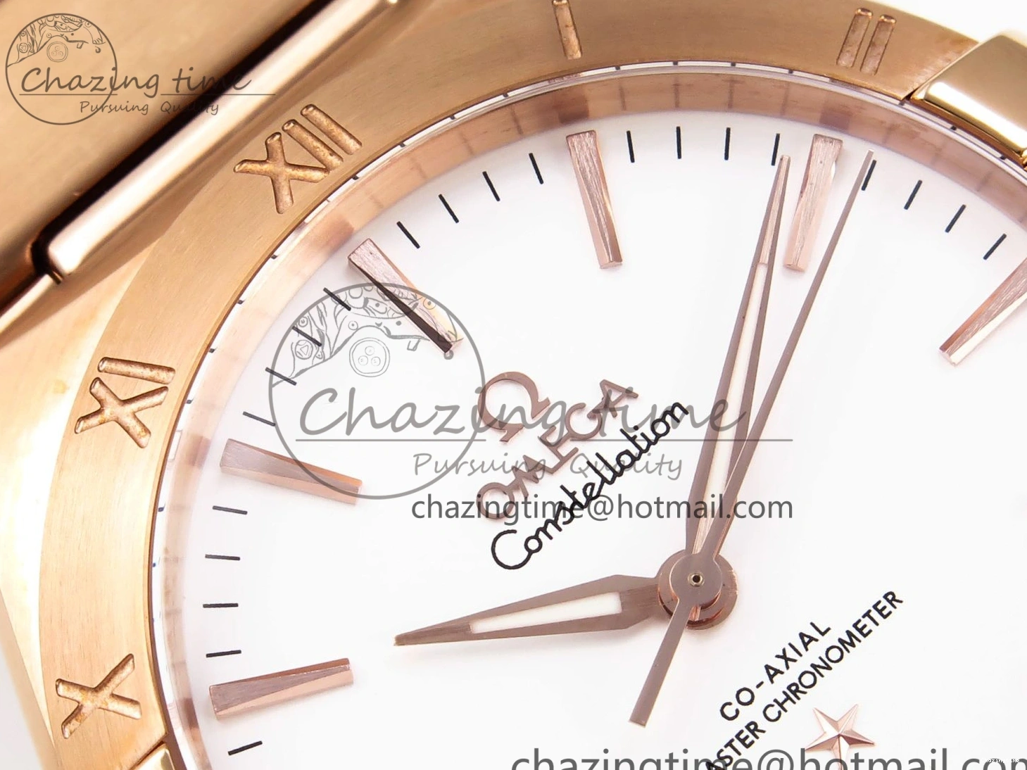 0202 DailyWear Constellation 39mm RG ASWF 1:1 Best Edition White Dial on RG Bracelet A 7781